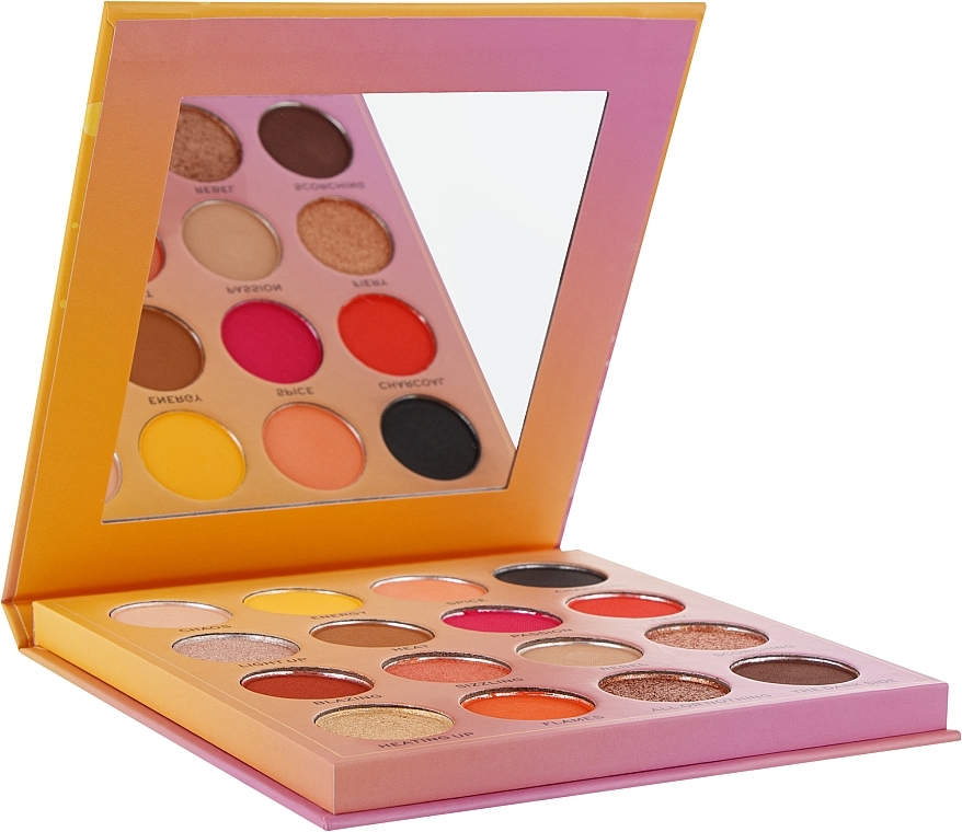 Палетка з 16 тіней - Makeup Revolution Hot Shot Eyeshadow Palette — фото N3