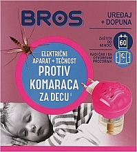 Парфумерія, косметика Електрофумігатор + рідина від комарів для дітей - Bros