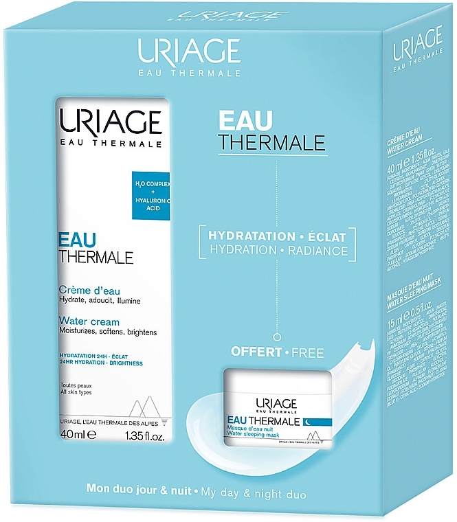 Набір - Uriage Eau Thermale Water Cream & Mask Gift Set (f/mask/15ml + f/cr/40ml) — фото N1