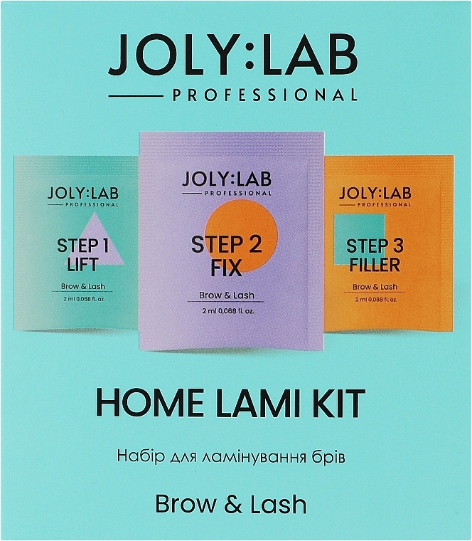 Набор для ламинирования бровей - Joly:Lab Home Lami Kit — фото N1