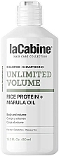 Шампунь для об'єму з рисовим протеїном та олією марули - La Cabine Unlimited Volume Shampoo Rice Protein + Marula Oil — фото N1
