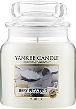 Свічка у скляній банці - Yankee Candle Baby Powder — фото N3