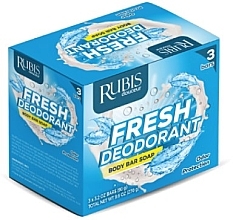 Мило "Свіжість" - Rubis Care Fresh Deodorant Body Bar Soap — фото N1