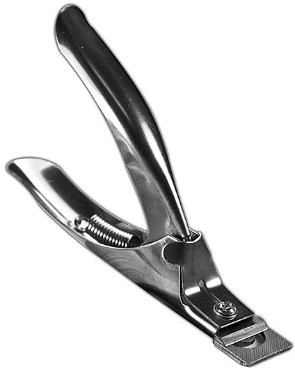 Типсорез для обрезки искусственных ногтей, серебряный - NeoNail Professional
