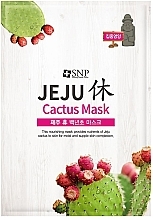 Живильна розслаблювальна тканинна маска з кактусом - SNP Jeju Rest Cactus Mask — фото N1