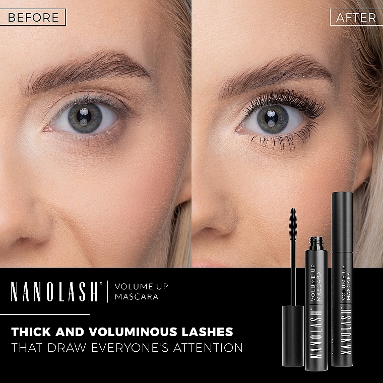 Туш для збільшення об'єму вій - Nanolash Volume Up Mascara — фото N3