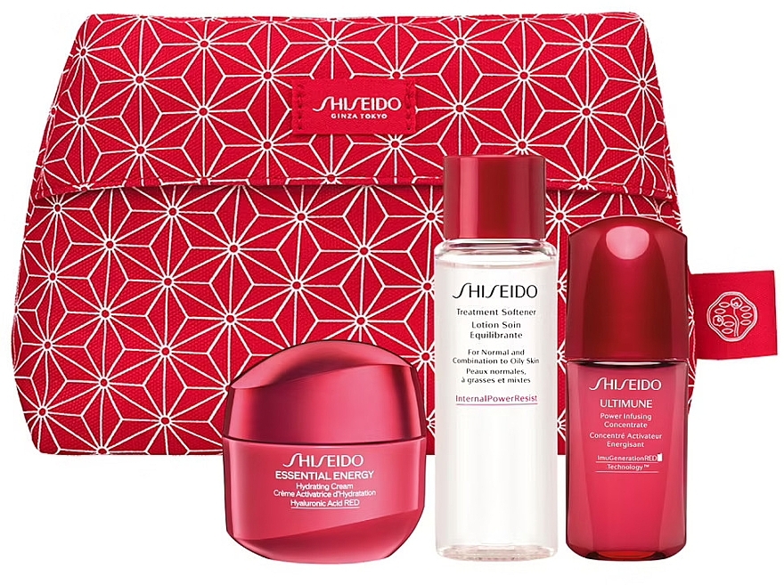 Набор - Shiseido Essential Energy (f/cream/30ml + f/concentr/10ml + f/lot/30ml) — фото N1