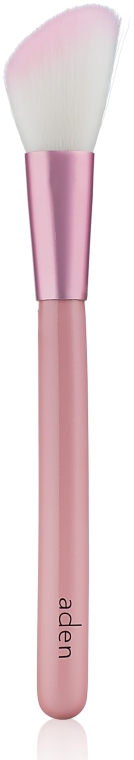 Кисть для румян - Aden Cosmetics Blusher Brush Angled Pink — фото N1