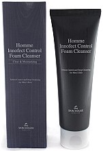 Глубокоочищающая матирующая пенка для мужской кожи - The Skin House Homme Innofect Control Foam Cleanser — фото N1