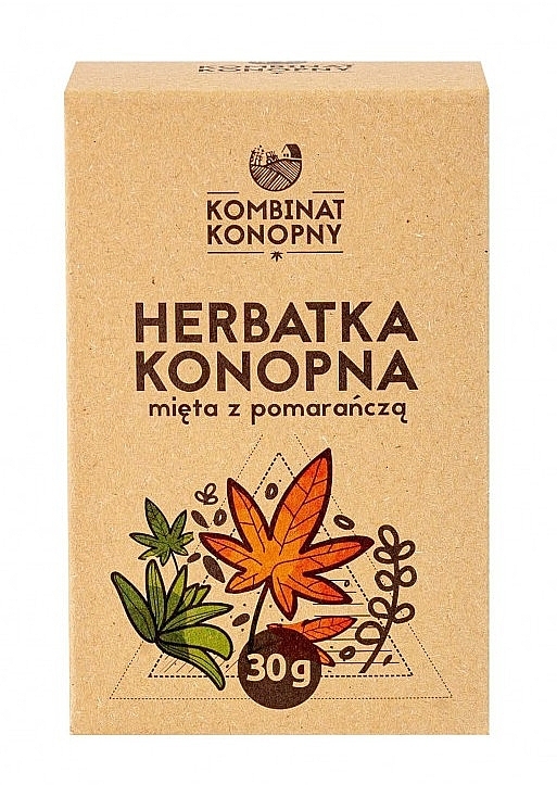 Конопляний чай із м'ятою та апельсином - Kombinat Konopny — фото N1