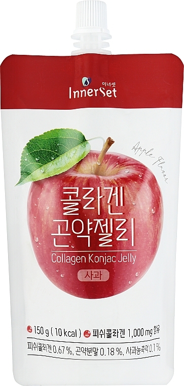 Їстівне колагенове желе з екстрактом яблука - Innerset Collagen Konjac Jelly — фото N1
