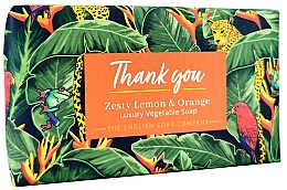 Мыло "Пикантный лимон и апельсин" - The English Soap Company Occasions Collection Zesty Lemon & Orange Thank You Soap — фото N1