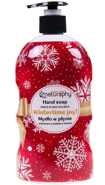 Рідке мило для рук "Вишня і алое вера" - Bluxcosmetics Naturaphy Hand Soap — фото N1