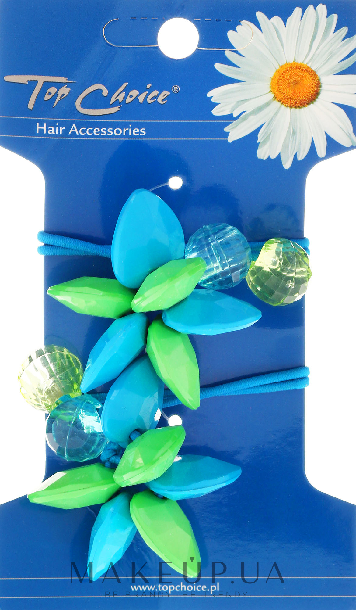 Резинки для волосся, 2 шт., квіти і кульки, 21497 - Top Choice — фото 2шт