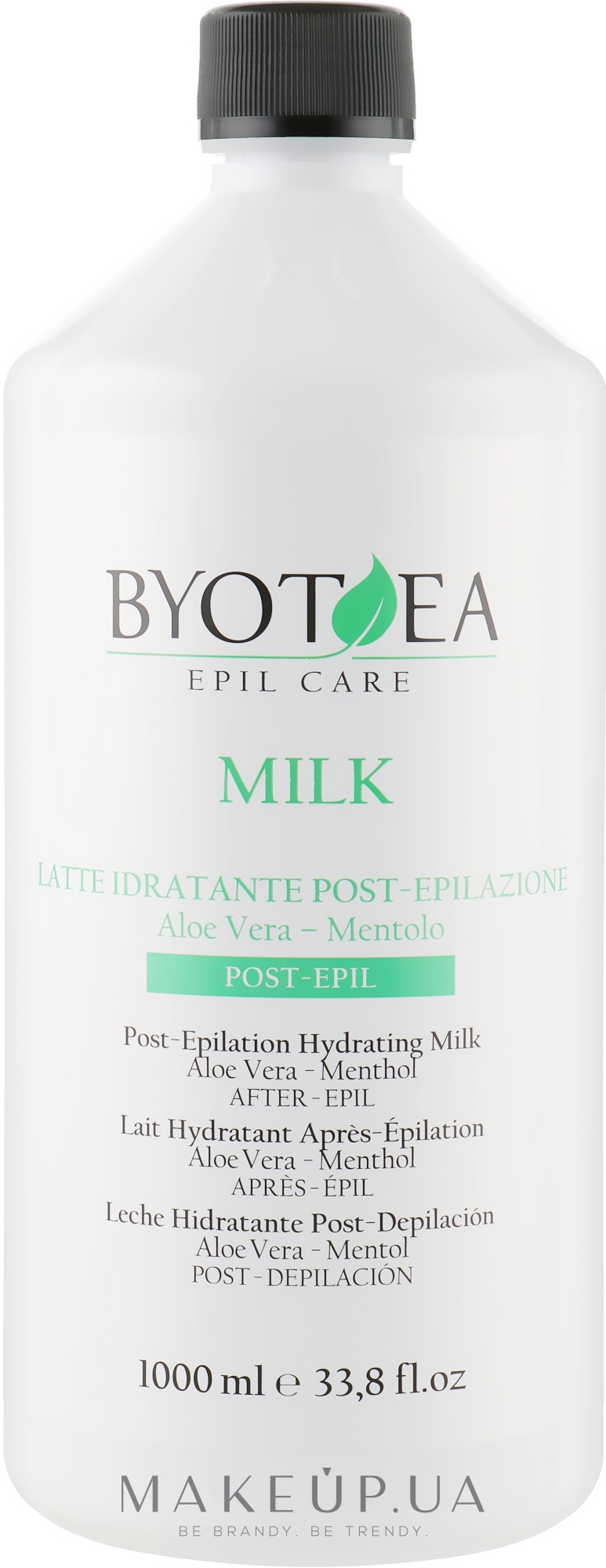 Увлажняющее молочко после депиляции - Byothea Latte Idratante Post-Epilazione  — фото 1000ml