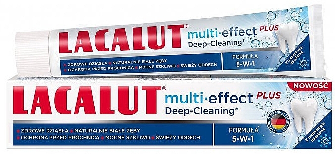 Зубная паста "Мульти-эффект плюс. Глубокое очищение" - Lacalut Multi-Effect Plus Toothpaste — фото N1