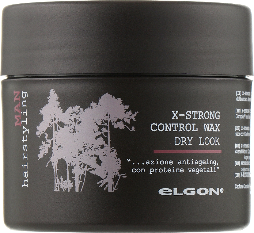 Моделювальний віск екстрасильної фіксації для волосся - Elgon Man X-Strong Control Wax — фото N1
