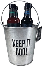 Духи, Парфюмерия, косметика Набор - Man'Stuff Keep It Cool Ice Bucket Set (bath/foam/150ml + f/wash/150ml + b/lot/150ml + sh/gel/150ml)