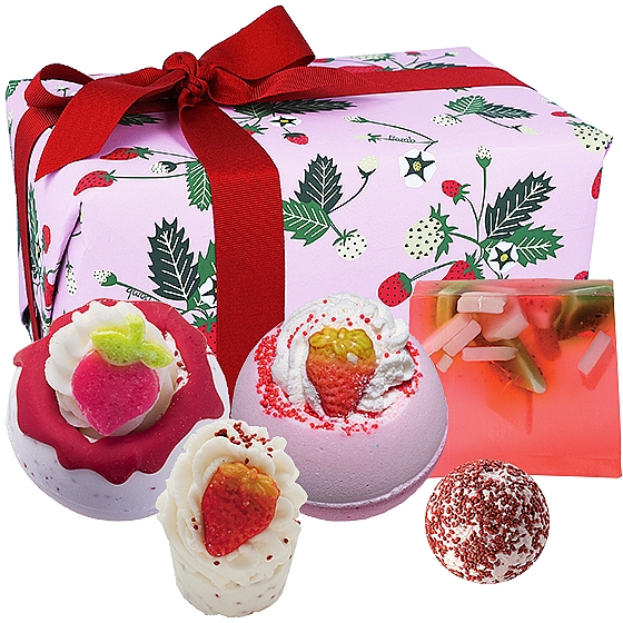 Набір, 5 продуктів - Bomb Cosmetics Strawberry Feels Forever Gift Set — фото N1