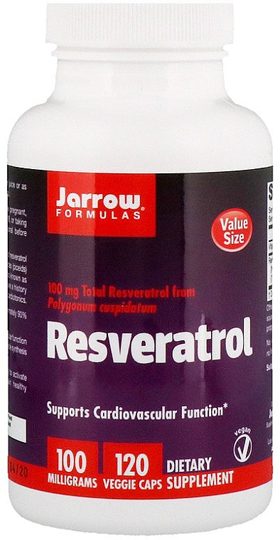 Харчові добавки - Jarrow Formulas Resveratrol, 100 mg — фото N3
