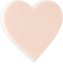 Спонж для макияжа "Сердце", CSP-694, бежевый - Christian — фото N1