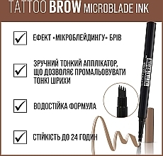 Фломастер для бровей - Maybelline New York Tattoo Brow Microblade Ink Pen — фото N4