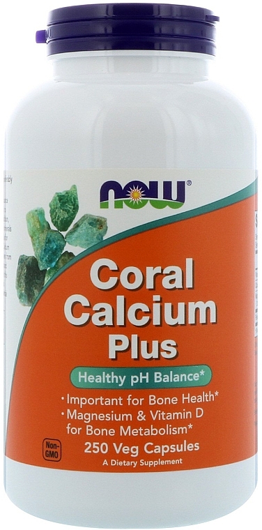 Витамины "Кальций с добавлением магния" - Now Foods Coral Calcium Plus — фото N4