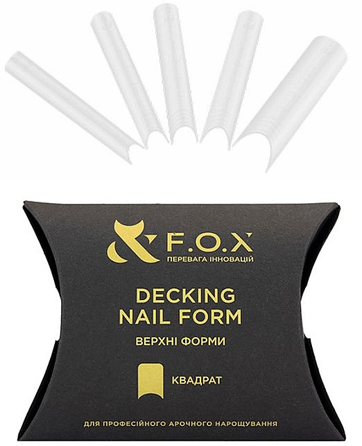 Верхние формы для моделирования, квадрат - F.O.X Decking Nail Form — фото N1