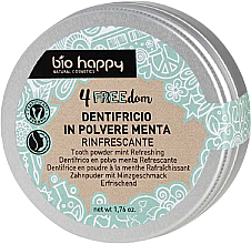 Зубной порошок - Bio Happy 4FREEdom Refreshing Tooth Powder Mint — фото N1