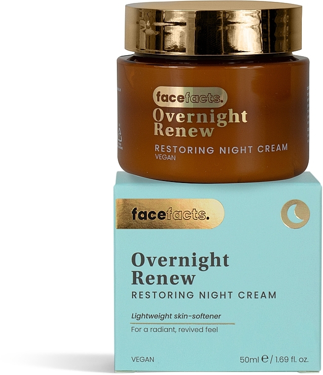 Відновлюючий нічний крем для шкіри обличчя - Face Facts Overnight Renew Restoring Night Cream — фото N1