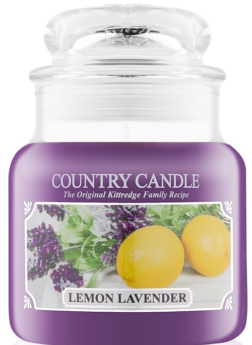 Ароматическая свеча в банке - Country Candle Lemon Lavender — фото N2