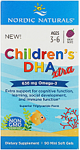 Харчова добавка для дітей, виноград 636 мг "Омега-3" - Nordic Naturals Children's DHA Xtra — фото N2