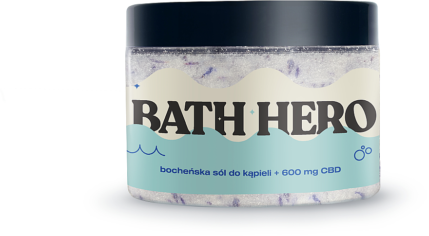 Сіль для ванни - Hemp Juice Bath Hero 600 Mg CBD — фото N1