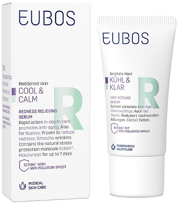 Сыворотка для лица от покраснений - Eubos Med Cool & Calm Redness Relieving Serum — фото N1