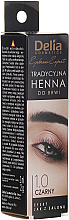 Парфумерія, косметика УЦІНКА! Фарба для брів у порошку, чорна - Delia Brow Dye Henna Traditional Black *