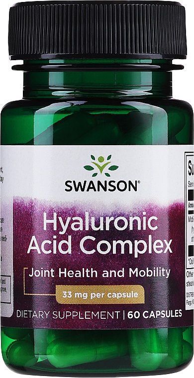 Харчова добавка "Комплекс гіалуронової кислоти" - Swanson Hyal-Joint Hyaluronic Acid Complex — фото N1