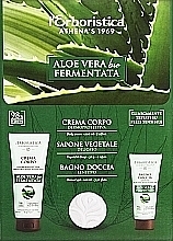 Духи, Парфюмерия, косметика УЦЕНКА Набор - Athena's Erboristica Aloe Vera (sh/gel/100 ml + b/cr/200 ml + soap/30 g) *