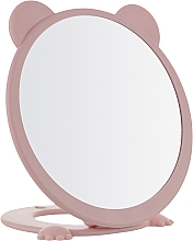 Дзеркало одностороннє, косметичне, настільне, 15 см, рожеве - Beauty LUXURY — фото N1