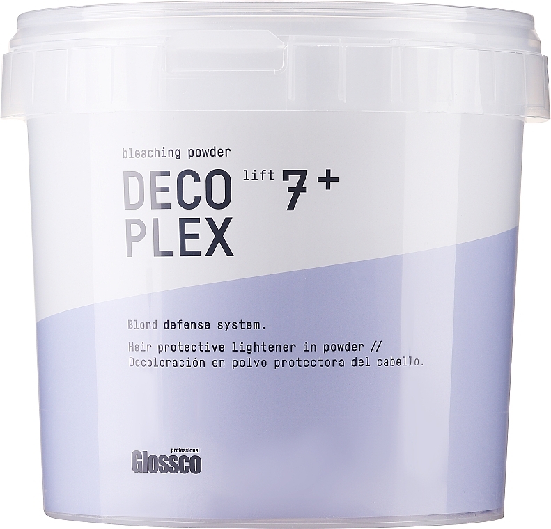 Освітлювальна пудра для волосся - Glossco Color DecoPlex Light 7+ Blond Defense System — фото N1
