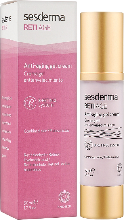 Крем-гель проти зморшок - SesDerma Laboratories Reti Age Anti-Aging Gel Cream — фото N2
