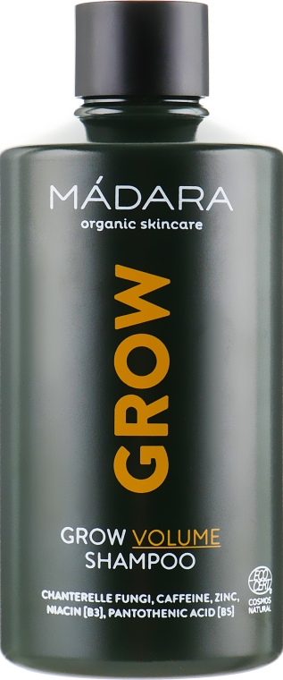 Шампунь для додання об'єму волоссю - Madara Cosmetics Grow Volume Shampoo — фото N1