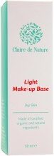 Легка база під макіяж для сухої шкіри - Claire de Nature Light Make-up Base Dry Skin — фото N3