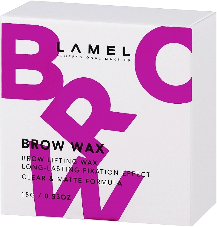Фіксуючий віск для брів - LAMEL Make Up Brow Lifting Wax — фото N4