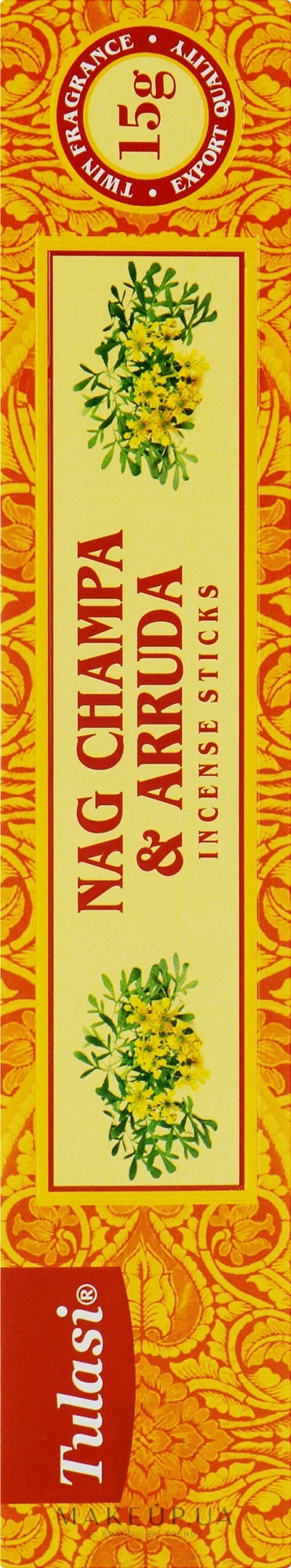 Пахощі "Наг чампа і Аррунда" - Tulasi Nag Champa & Arruda Incense Sticks — фото 15g