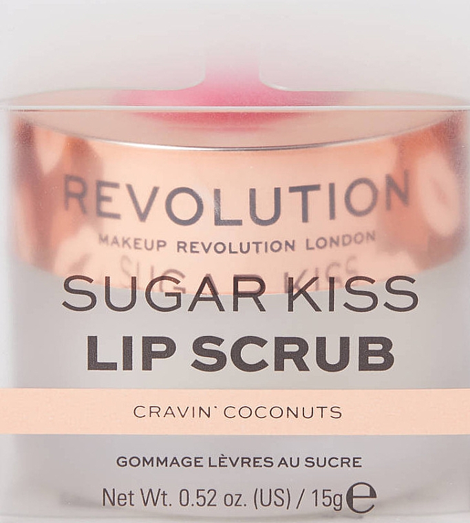 Скраб для губ "Кокос" - Makeup Revolution Lip Scrub Sugar Kiss Cravin Coconuts — фото N3