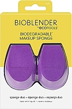 Спонж для макіяжу, фіолетовий, 2 шт. - EcoTools BioBlender Duo — фото N1