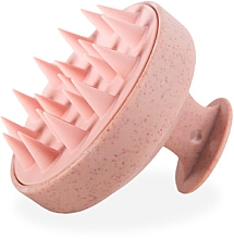 Щітка-масажер для голови, рожева - Mohani Hair Scalp Massager & Shampoo Brush Pink — фото N1