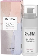 Сироватка для очей з Q10 та вітаміном C - Dr. Sea Anti-Aging Eye Serum — фото N1