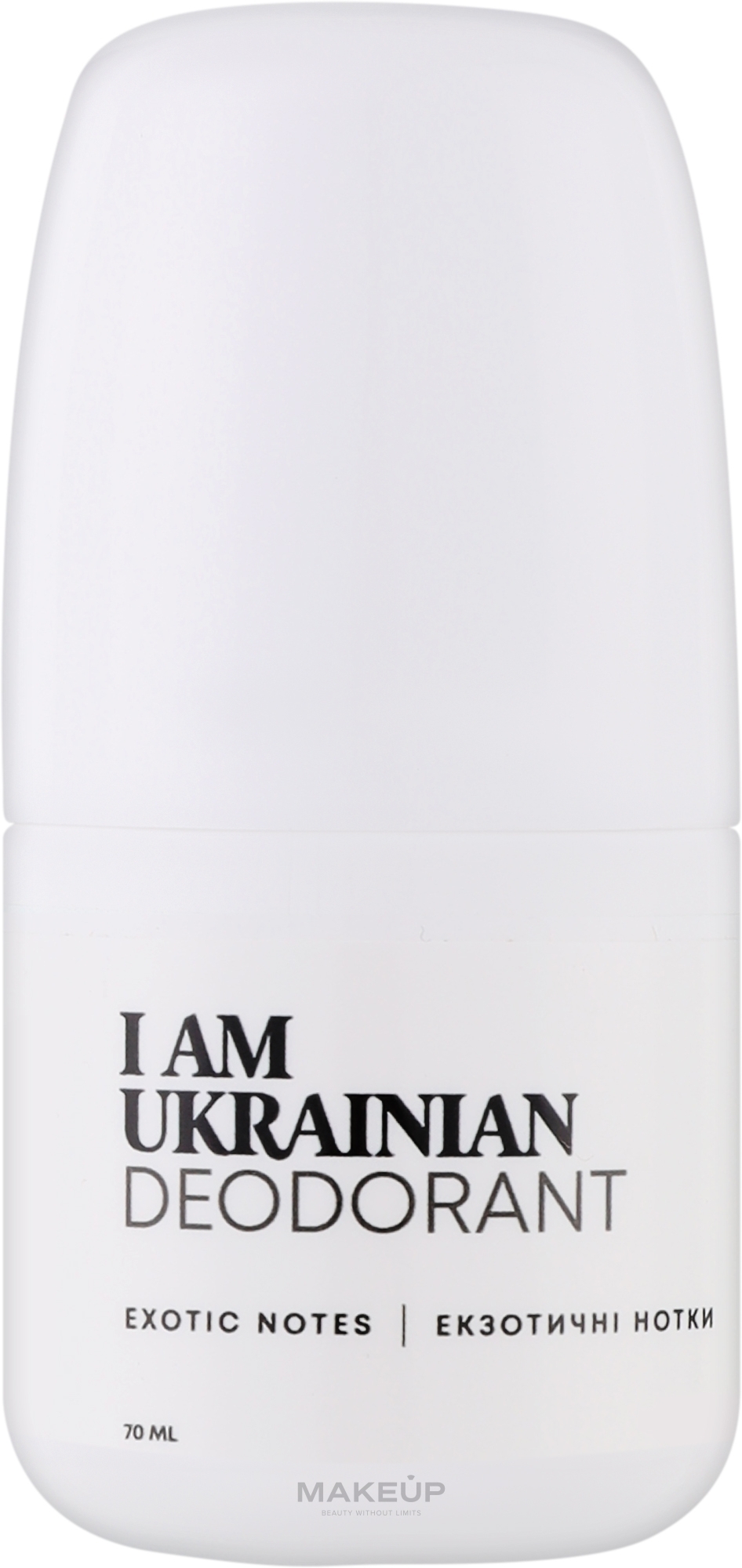 Натуральний кульковий дезодорант "Екзотичні нотки" - DeLaMark I Am Ukrainian — фото 70ml