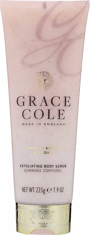 Скраб для тіла з ароматом ванілі і півонії - Grace Cole Vanilla Blush & Peony Body Scrub — фото N2